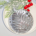6cm Silver Claissic Christmas Ball Ornament Collection - 图片 5