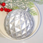 10cm Silver Classic Christmas Ball Ornament Collection - 图片 6
