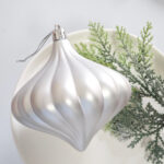 8cm Silver Gift Tube Christmas Ball Ornament Collection - 图片 8