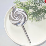 8cm Silver Gift Tube Christmas Ball Ornament Collection - 图片 3