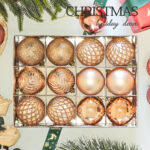6cm Champagne Gold Claissic Christmas Ball Ornament Collection