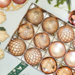 6cm Champagne Gold Claissic Christmas Ball Ornament Collection - Image 2
