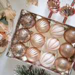 6cm Champagne Gold Pumpkin Paiting Pearl, Sequin, Onion Shiny Christmas Ball Ornament Collection - Image 2