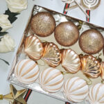 6cm Champagne Gold Gift Tube Christmas Ball Ornament Collection - Image 2