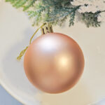 6cm Champagne Gold Claissic Christmas Ball Ornament Collection - Image 4