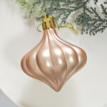 6cm Champagne Gold Gift Tube Christmas Ball Ornament Collection - Image 6