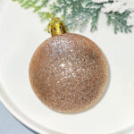 6cm Champagne Gold Claissic Christmas Ball Ornament Collection - Image 7