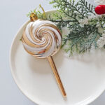 6cm Champagne Gold Gift Tube Christmas Ball Ornament Collection - Image 10