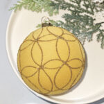 8cm Classic Paiting Flocking Christmas Ball Ornament Collection Box - 图片 5