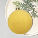 8cm Classic Paiting Flocking Christmas Ball Ornament Collection Box - 图片 6