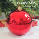 20cm/25cm/30cm Red Shiny Christmas Ball