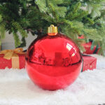 20cm/25cm/30cm Red Shiny Christmas Ball - Image 2