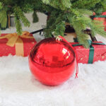 20cm/25cm/30cm Red Shiny Christmas Ball - Image 3