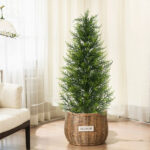 Artificial Green Cypress Christmas Tree - Image 3