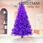 Artificial Purple Christmas Tree With Lights