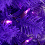 Artificial Purple Christmas Tree With Lights - Image 2