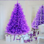 Artificial Purple Christmas Tree With Lights - Image 3