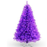 Artificial Purple Christmas Tree With Lights - Image 4