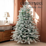 PE&PVC Mixed Artificial Snow Christmas Tree