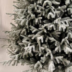 White PE+PVC Mixed Artificial White Flocked Christmas Tree - Image 3