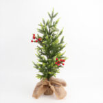 Artificial tabletop Christmas tree with berries - Image 4