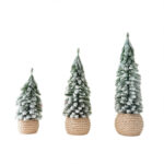 Desktop Flocked Cedar Christmas Tree - Image 4