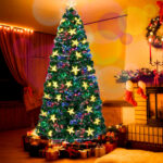 Fiber-Optic Christmas Tree with Stars - Image 2