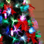 Fiber-optic Christmas tree with ornaments - Image 2