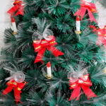 Fiber-optic Christmas tree with ornaments - Image 3