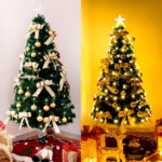 Fiber-optic Christmas tree with lights and ornaments - Image 4