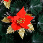 Fiber-optic LED Christmas tree with decorations - Image 2