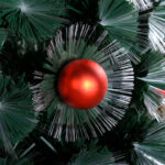 Fiber-optic LED Christmas tree with decorations - Image 3