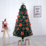 Fiber-optic LED Christmas tree with decorations - Image 4