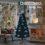 Fiber-optic artificial Christmas tree