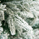 Artificial PreLit PE & PVC Mixed Flocked Christmas Tree - Image 2