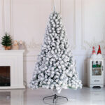 Flocked Christmas Tree, Artificial Snow-Covered Tree - Image 4