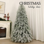Artificial mixed-tip Flocked Christmas tree for home use