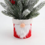 Flocked tabletop Christmas tree with berries - Image 4