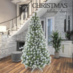 White PE&PVC Artficial Christmas Tree Unlit