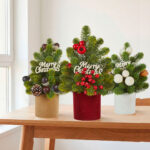 LED Pinecone PE Nobeson Desktop Christmas Tree - Image 2