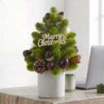 LED Pinecone PE Nobeson Desktop Christmas Tree - Image 4