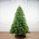 PE Artificial Christmas Tree with Lights - Image 2