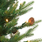 PE Flocked Christmas Tree with Vintage Metal Bucket Base - Image 2