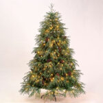 Willow Leaf Solid PE Floor-Standing Christmas Tree - Image 2