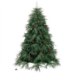 Willow Leaf Solid PE Floor-Standing Christmas Tree - Image 4