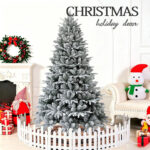 PE & PVC Flocked Christmas Tree