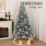 PE, PVC, and Pine Needle Mixed Flocked Christmas Tree