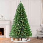 Green PVC Christmas Tree with Lights - Image 3