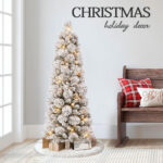 Flocked Pine Needles + PVC Pencil Artificial Christmas Tree