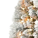 Flocked Pine Needles + PVC Pencil Artificial Christmas Tree - Image 2